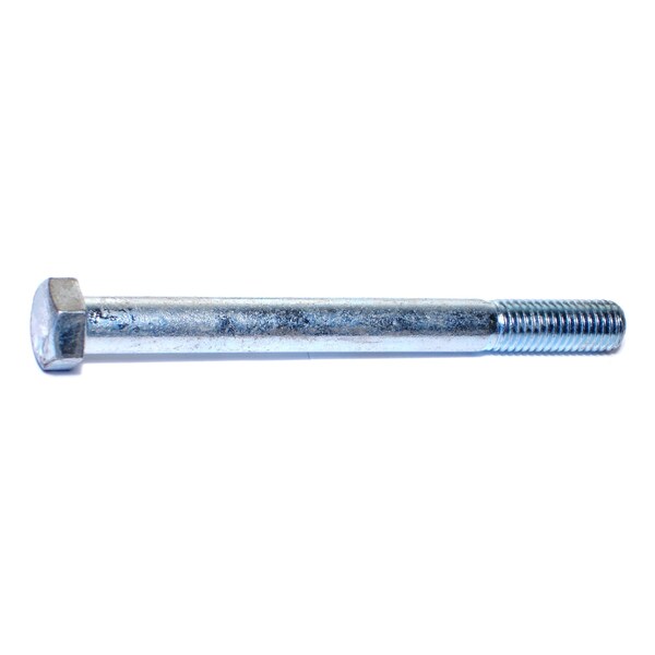Midwest Fastener Grade 5, 9/16"-12 Hex Head Cap Screw, Zinc Plated Steel, 6 in L, 25 PK 00368 - main